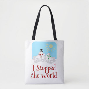 Ich hielt den Schneemann der Welt an Tasche
