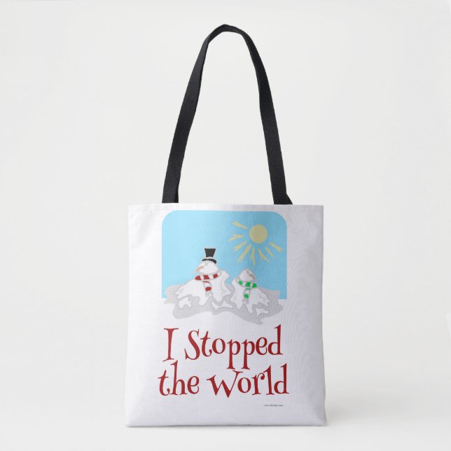 Ich hielt den Schneemann der Welt an Tasche (Vorderseite)