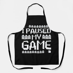 Ich hielt mein Spiel an, hier Pixel Schriftart Gam Schürze