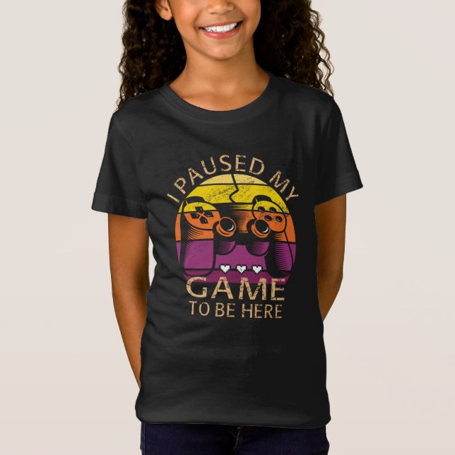 Ich hielt mein Spiel an, hier zu sein T-Shirt (Vorderseite)