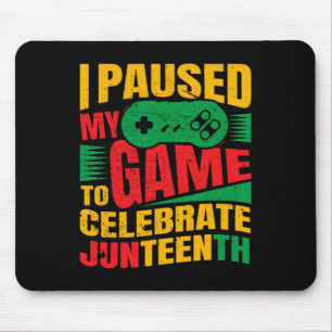 Ich hielt mein Spiel an, um das 19. schwarze Kind Mousepad