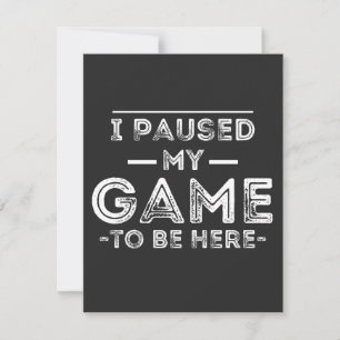 Ich hielt mein Spiel an, um hier Grafik-Sarcastic- Dankeskarte
