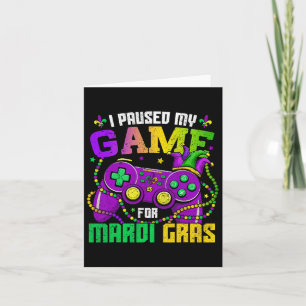 Ich hielt mein Spiel an, um hier Video Game Beads  Karte