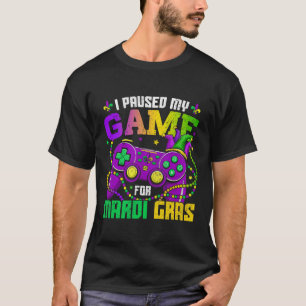 Ich hielt mein Spiel an, um hier Video Game Beads T-Shirt