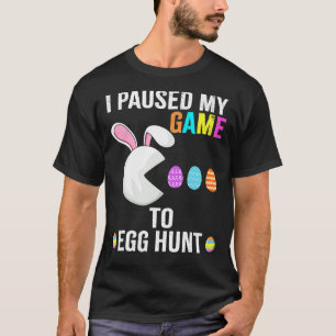 Ich hielt mein Spiel an, um Video Game Rabbit Bun T-Shirt