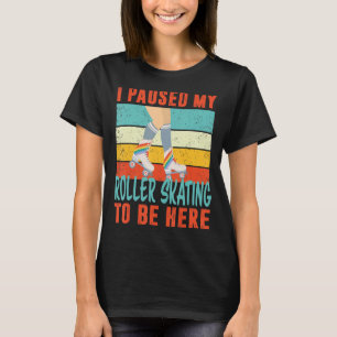 Ich hielt meine Roller Skaten an, um hier Retro-Vi T-Shirt