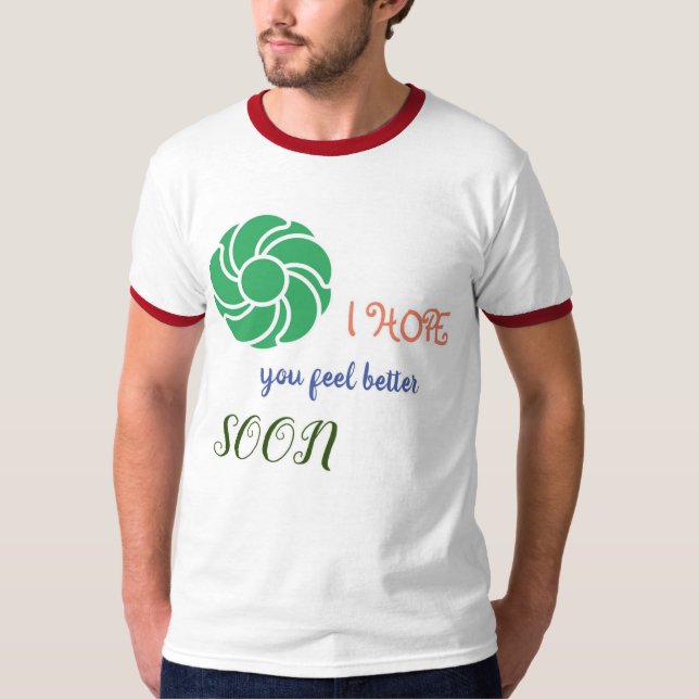 Ich hoffe, bald Multicolor T - Shirt (Vorderseite)