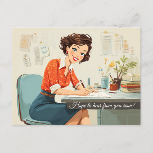 Ich hoffe, bald von Ihnen zu hören! Postkarte