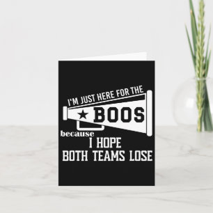 Ich hoffe, beide Teams verlieren Fußball Ich will  Karte