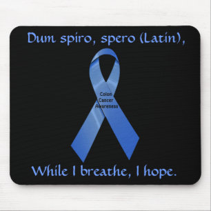 Ich hoffe, Colon Cancer Awareness Mousepad