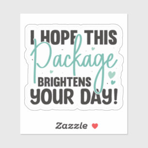 Ich hoffe, dieses Paket erhellt Ihren Tag! Aufkleber