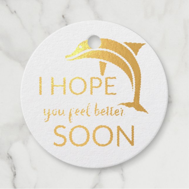 Ich hoffe, es geht dir bald besser geschenkanhänger (Vorderseite)