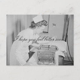 Ich hoffe, Sie fühlen sich bald besser Postkarte