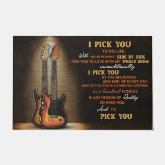 Ich hole dir Gitarrenmatte, Gitarrenliebhaber Gesc Fußmatte