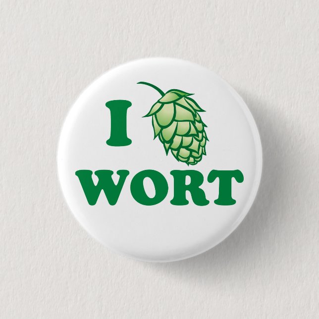 ICH HOP WÜRZE - Knopf Button (Vorderseite)