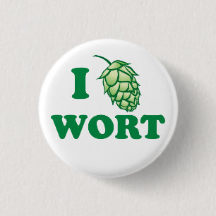 ICH HOP WÜRZE - Knopf Button