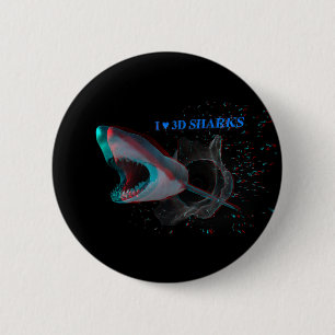 Ich höre 3D-Haie Button