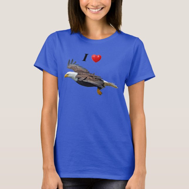 Ich höre Adlerfliegen-Adler-Shirt T-Shirt (Vorderseite)