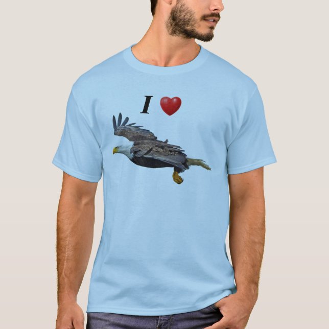 Ich höre Adlerfliegen-Adler-Shirt T-Shirt (Vorderseite)