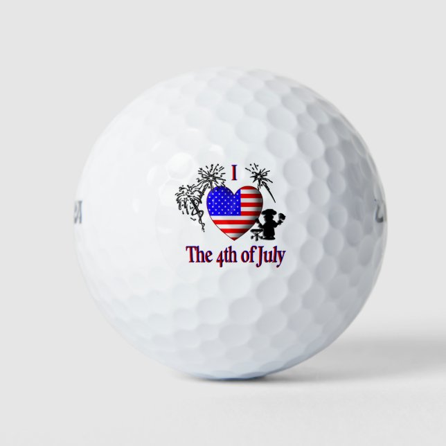 Ich höre am 4. Juli Golfball (Vorderseite)