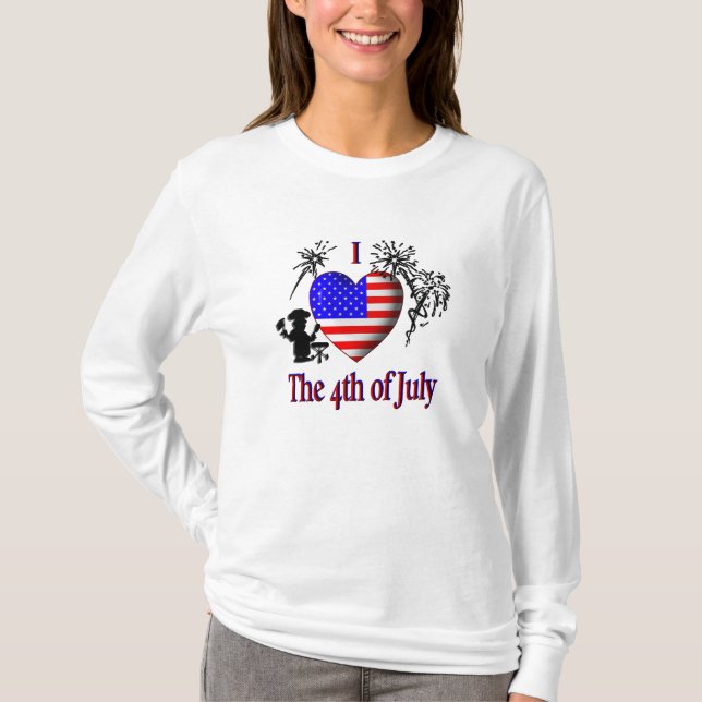 Ich höre am 4. Juli T-Shirt (Vorderseite)