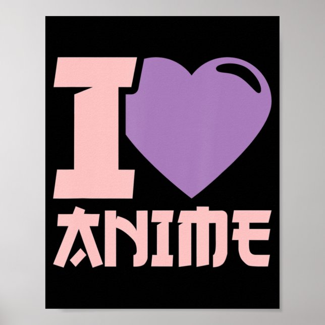 Ich höre Anime I Liebe Anime Poster (Vorne)