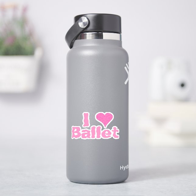 Ich höre Ballet Aufkleber (HydroFlask)