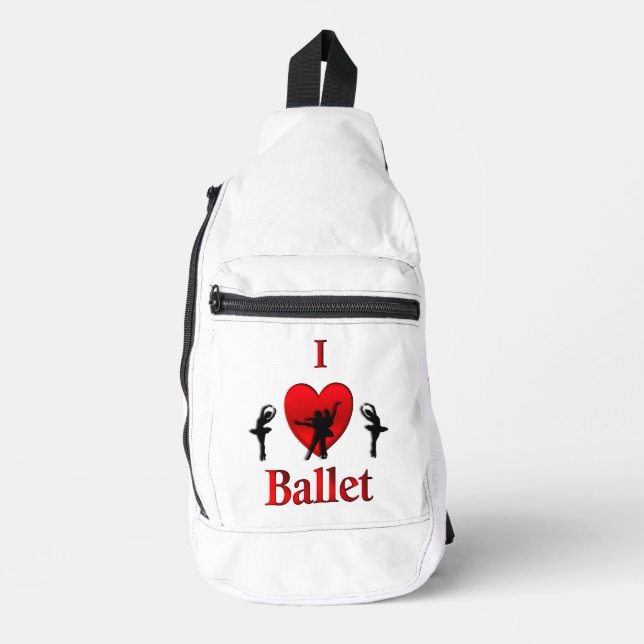 Ich höre Ballet Crossbody Bag (Vorderseite)