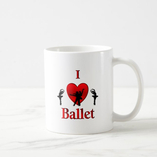 Ich höre Ballet Kaffeetasse (Rechts)