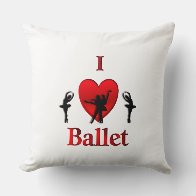 Ich höre Ballet Kissen (Vorderseite)
