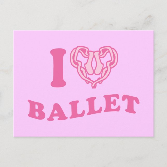 Ich höre Ballet Postkarte (Vorderseite)
