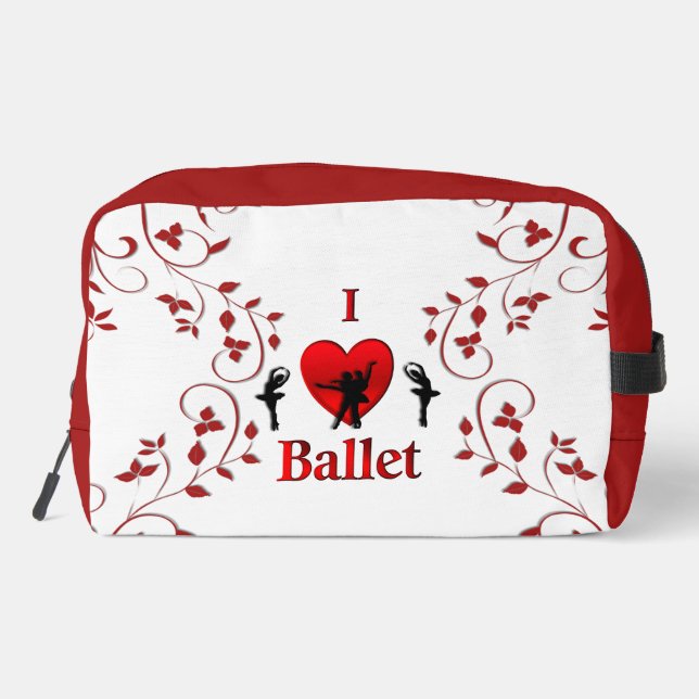 Ich höre Ballet Waschbeutel (Rückseite)