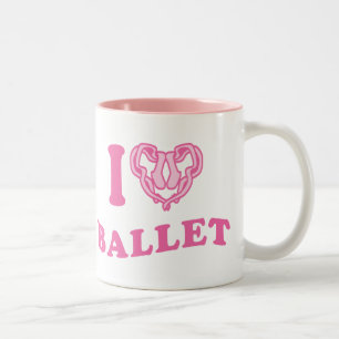 Ich höre Ballet Zweifarbige Tasse