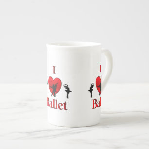 Ich höre Balletttanz Prozellantasse