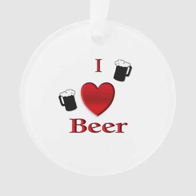 Ich höre Bierdesign Ornament (Vorderseite)