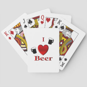 Ich höre Bierdesign Spielkarten