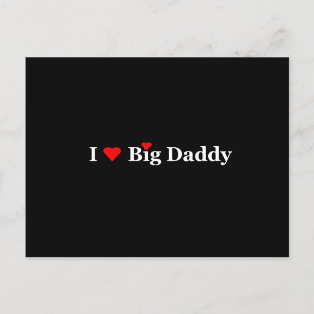 Ich höre Big Daddy Postkarte (Vorderseite)