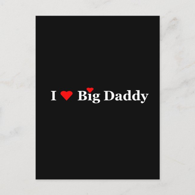 Ich höre Big Daddy Postkarte (Vorderseite)