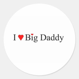 Ich höre Big Daddy Runder Aufkleber