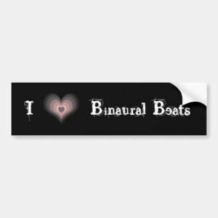 Ich höre Binaural Beats Autoaufkleber