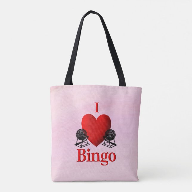 Ich höre Bingo Pink Tasche (Rückseite)