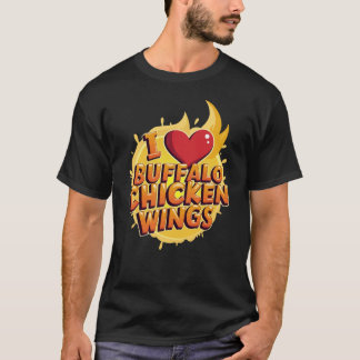 Ich höre Buffalo Chicken Wings T-Shirt