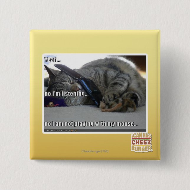 Ich höre button (Vorderseite)