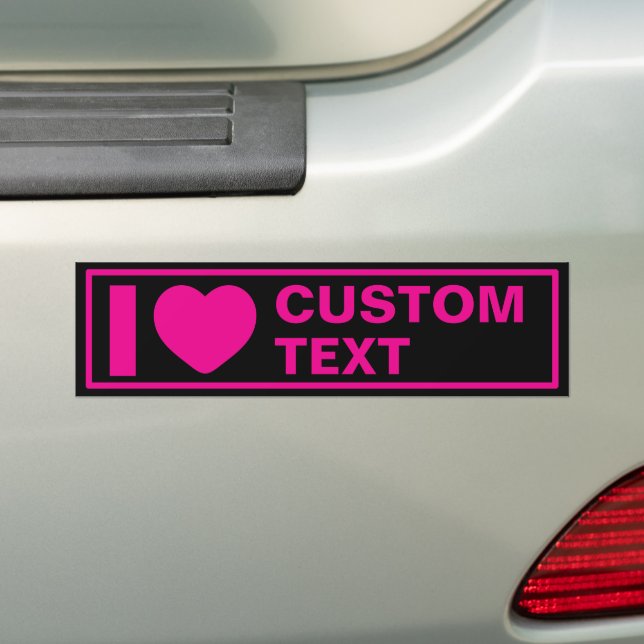 Ich höre Custom Modern Pink Autoaufkleber (Auf Auto)