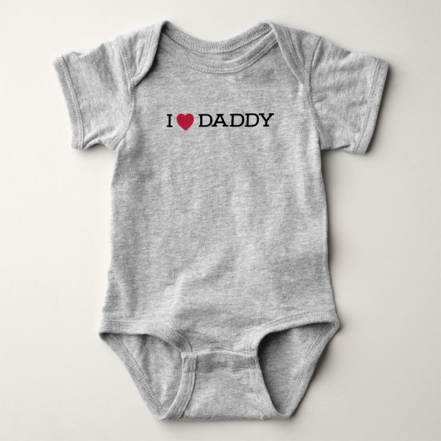 Ich höre Daddy Baby Bodysuit One-Stück Strampler (Vorderseite)