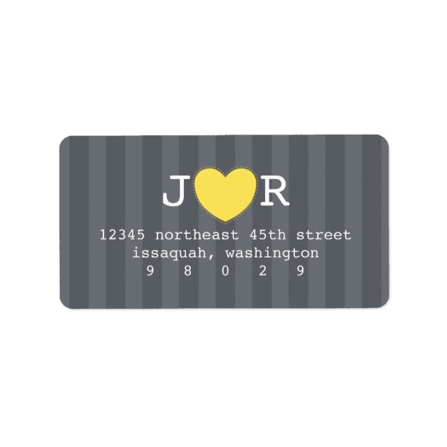 Ich höre das Adressetikett (Vorne)