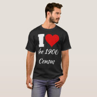 Ich höre das Shirt der Volkszählung von 1900