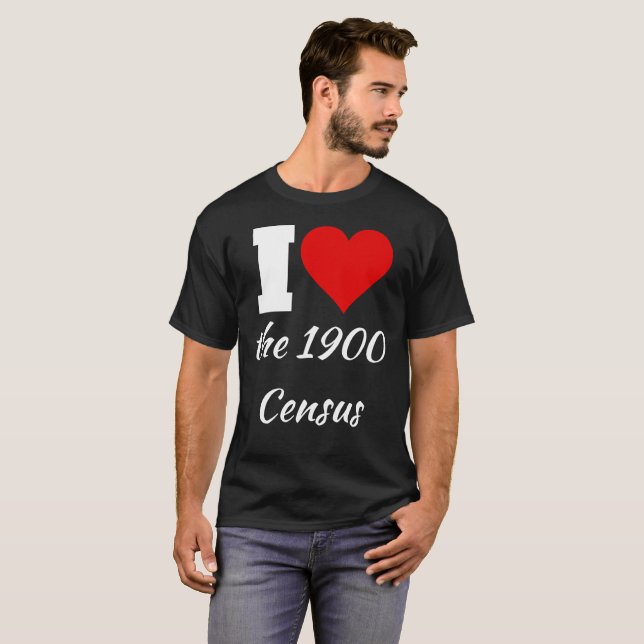 Ich höre das Shirt der Volkszählung von 1900 (Vorne ganz)