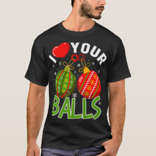 Ich höre deine Balls - Funny Gay Christmas Premiu T-Shirt