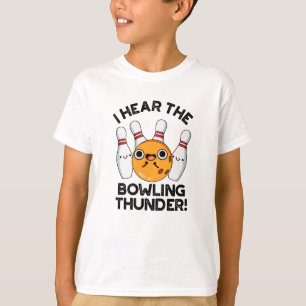 Ich höre den Bowling Thunder Funny Sports Puff T-Shirt